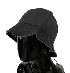 Costume National Black Washed Wide Brim Outdoor Bucket Hat - Bucket Hats