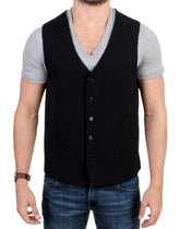 Costume National Black wool blend casual vest - IT48 | M - Vests
