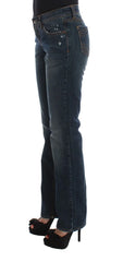 Costume National Blue Cotton Blend Bootcut Jeans - W26 - Jeans