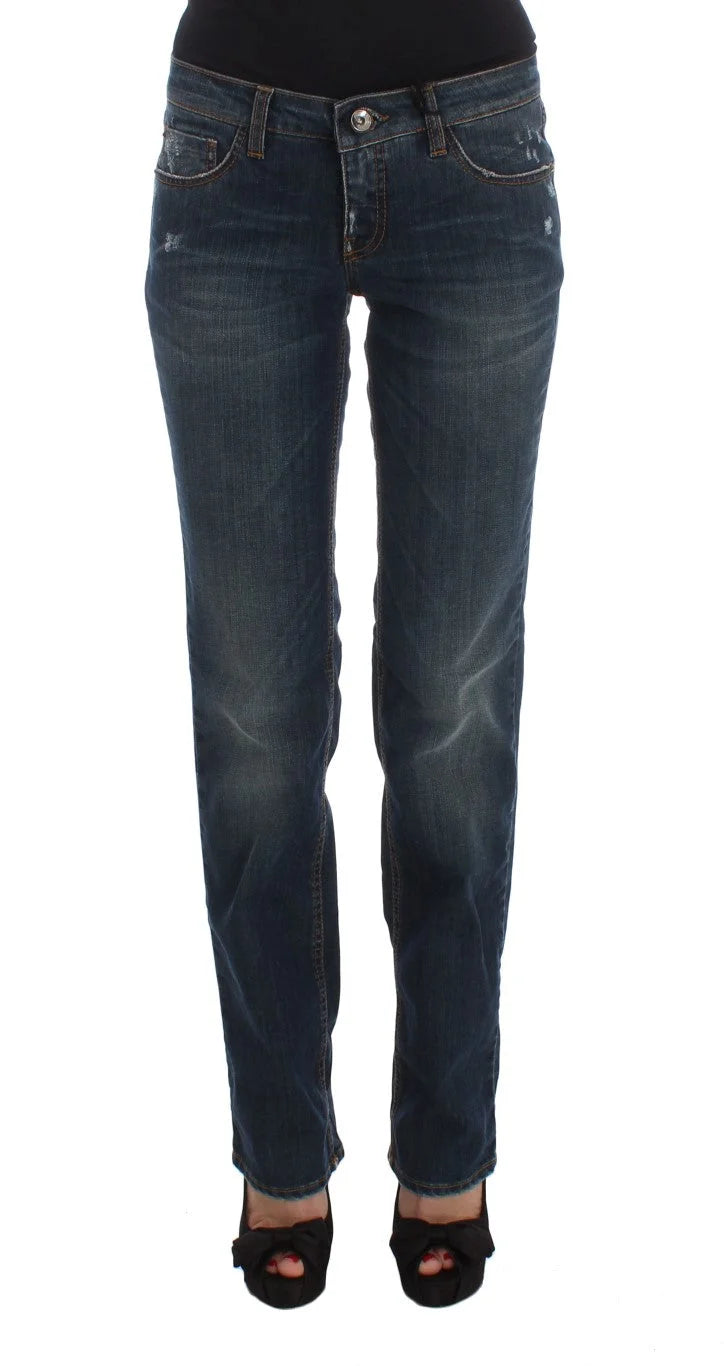 Costume National Blue Cotton Blend Bootcut Jeans - W26 - Jeans