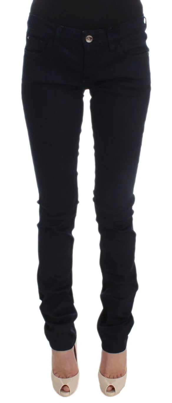 Costume National Blue Cotton Blend Slim Fit Jeans - W26 - Jeans