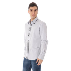 Costume National Blue Cotton Shirt - Shirts