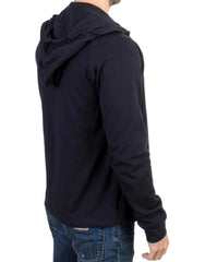 Costume National Blue hooded cotton sweater - Hoodies