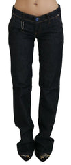 Costume National Blue Low Waist Straight Denim Pants Jeans - W26 - Jeans