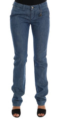 Costume National Blue Wash Cotton Slim Denim Jeans - W26 - Jeans