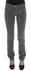 Costume National Gray Cotton Super Slim Corduroys Jeans - W25 - Jeans