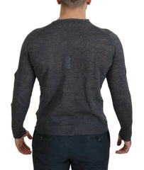 Costume National Gray Crewneck Pullover Sweater - IT48 | M - Sweaters