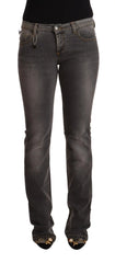 Costume National Gray Washed Low Waist Straight Denim Jeans - W28 - Jeans