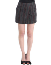Costume National Gray wool mini skirt - IT40|S - Skirts