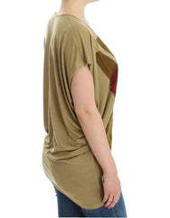 Costume National Green print shortsleeve t-shirt - T-Shirts