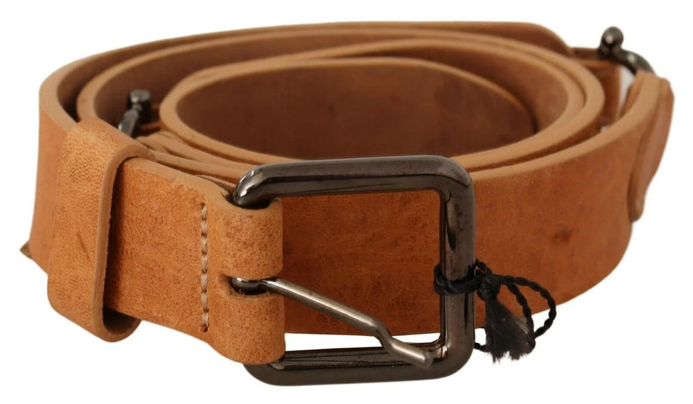Costume National Light Brown Buckle Waist Belt - 85 cm / 34 Inches - Belts