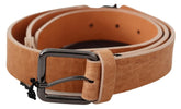 Costume National Light Brown Genuine Leather Belt - 100 cm / 40 Inches - Belts