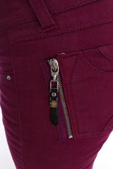 Costume National Purple Cotton Stretch Slim Denim Jeans - Jeans
