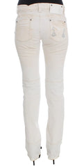 Costume National White Cotton Slim Fit Bootcut Jeans - W26 - Jeans