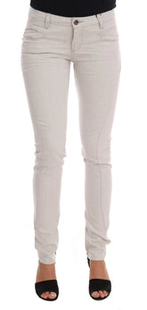 Costume National White Cotton Stretch Slim Jeans - W26 - Jeans