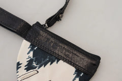 Costume National White Genuine Leather Coin Purse Strap Wallet - Coin Purses