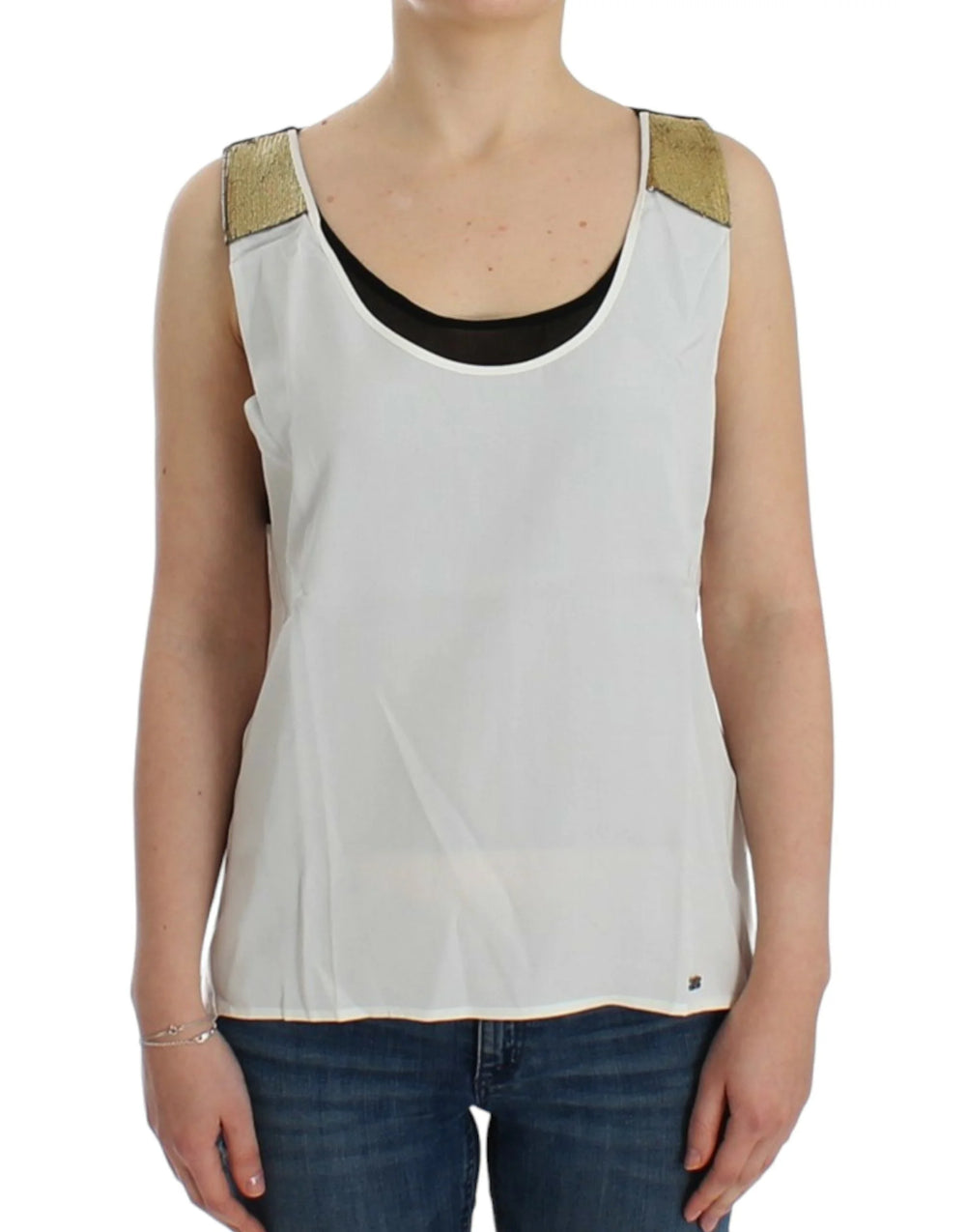 Costume National White sleeveless top - Tank Tops