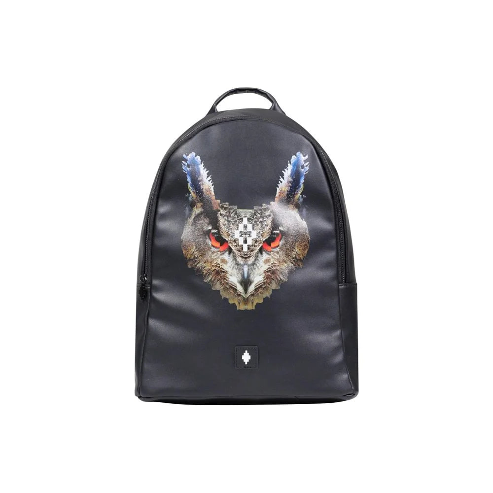 County of Milan Black Polyethylene Backpack - Backpacks
