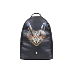 County of Milan Black Polyethylene Backpack - Backpacks