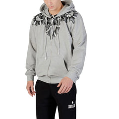 County of Milan Gray Cotton Hoodie - Hoodies