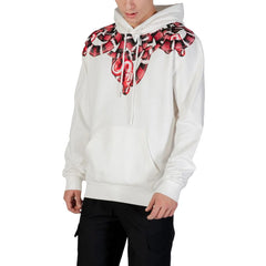 County of Milan White Cotton Hoodie - Hoodies