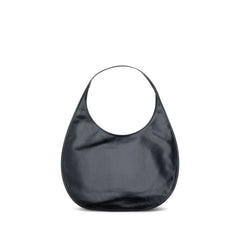 Courrèges Black Calf Leather Bos Taurus Shoulder Bag