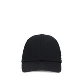 Courrèges Black Cotton Cap (Baseball Hat) - M