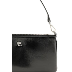 Courrèges Black Cowhide Shoulder Bag
