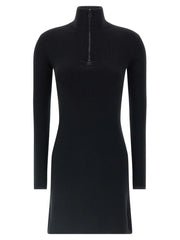 Courrèges Black Merino Wool Short Dress - XS