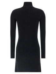 Courrèges Black Merino Wool Short Dress - XS