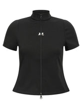 Courrèges Black Polyester Top - XS