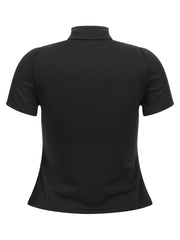 Courrèges Black Polyester Top - XS