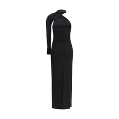 Courrèges Black Viscose Cocktail Dress - Dresses