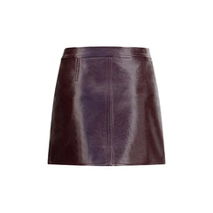 Courrèges Bordeaux Cotton Mini Skirt - IT36 | XS