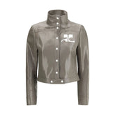 Courrèges Gray Cotton Full-Length Jacket - Coats & Jackets