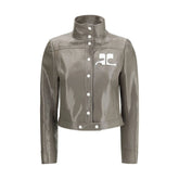 Courrèges Gray Cotton Full-Length Jacket - IT36 | XS