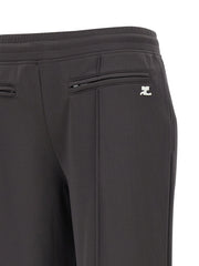 Courrèges Gray Polyester Joggers (Workout Pants)