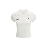 Courrèges White Cotton Polo Shirt