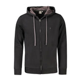 Coveri Moving Black Cotton Men Sweater - XXL