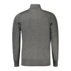 Coveri Moving Gray Viscose Men Sweater - Sweaters