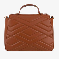 CRISTINAEFFE Brown Artificial Leather Women Crossbody Bag - Cross Body Bags