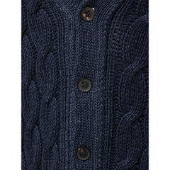 Cruciani Blue Cashmere Cardigan - IT50 | L - Cardigans