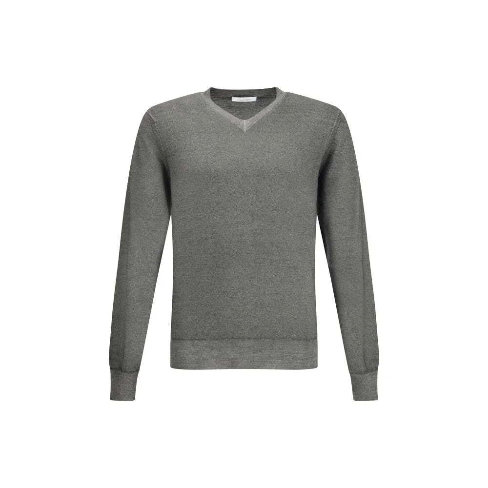 Cruciani Green V-neck Sweater - Sweaters