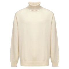 Cruciani White Cashmere Turtleneck - IT54 | XXL - Sweaters