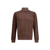 Cruciani Wool Green Turtleneck - Sweaters