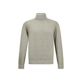 Cruciani Wool Green Turtleneck - Sweaters