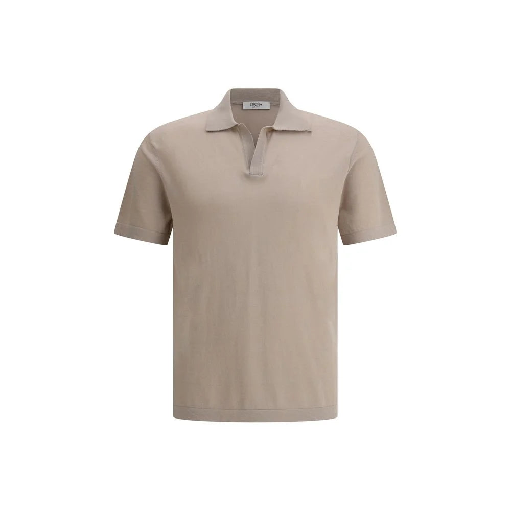 Cruna Beige Cotton Polo Shirt - IT54 | XXL