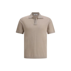 Cruna Beige Cotton Polo Shirt - IT54 | XXL