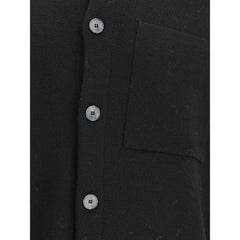 Cruna Black Fleece Wool Coat