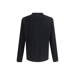 Cruna Black Fleece Wool Coat - IT50 | L - Coats & Jackets